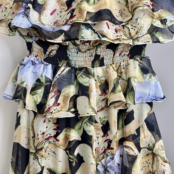 Astr Multicolor Floral Ruffle Maxi Dress - Picture 6 of 11